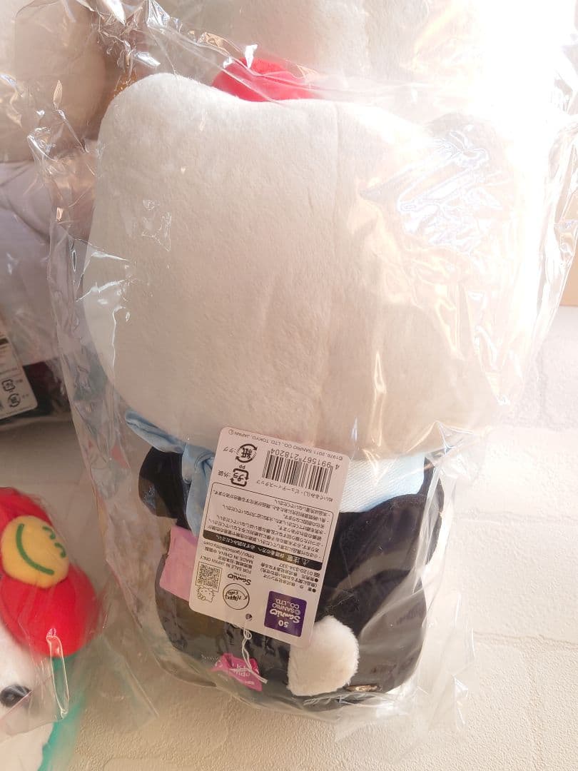 未使用　杏林堂コラボ　キティ　ぬいぐるみ　Ｌサイズ　ご当地　薬剤師　管理栄養士