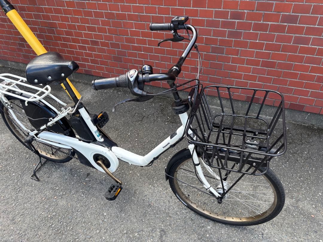 Panasonic 電動アシスト自転車 ホワイト　8ah