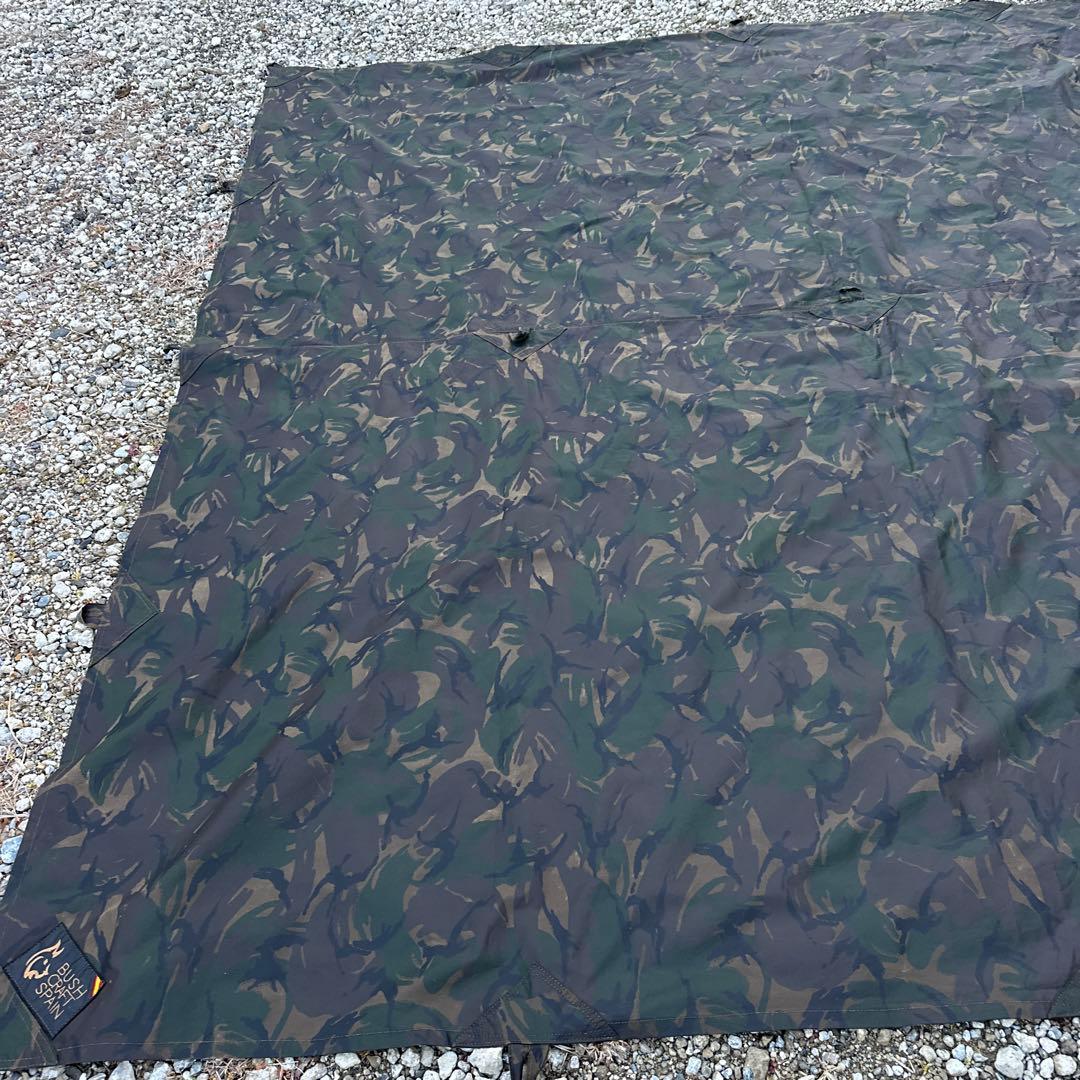 ブッシュクラフトスペイン　カモ　タープ