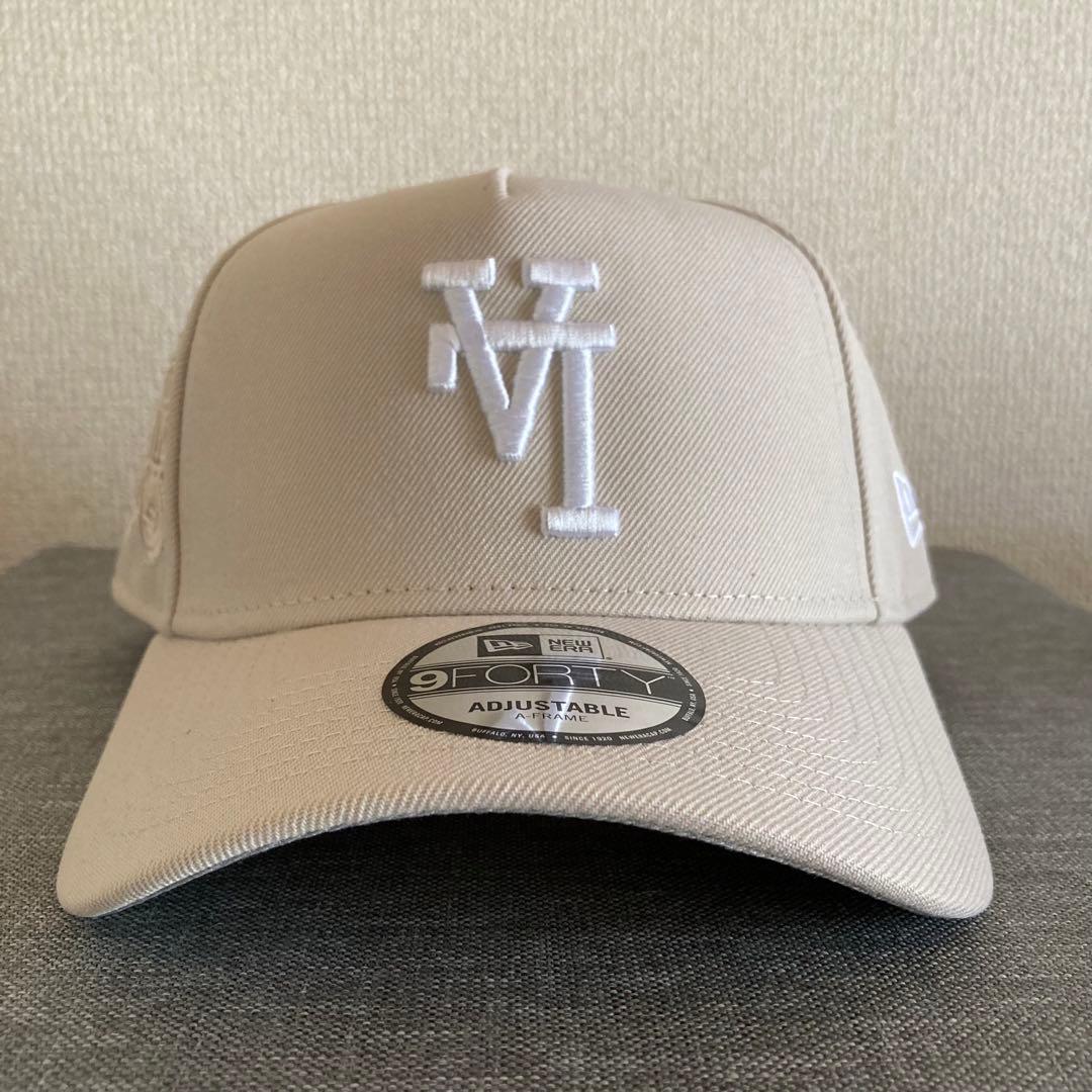 【海外限定】ニューエラ ロサンゼルスドジャース9FORTY Aフレーム ベージュ