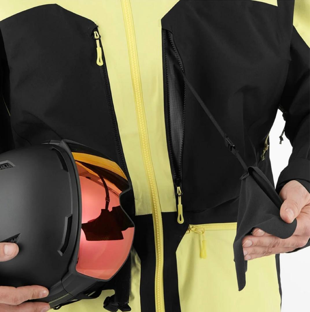 SALOMON ゴアテックス ジャケット イエロー/ブラック