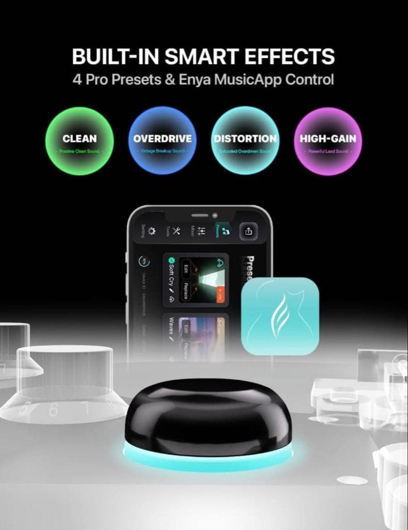 【新品】Enya XMARI スマートエレキギター 内蔵DSPエフェクターセット