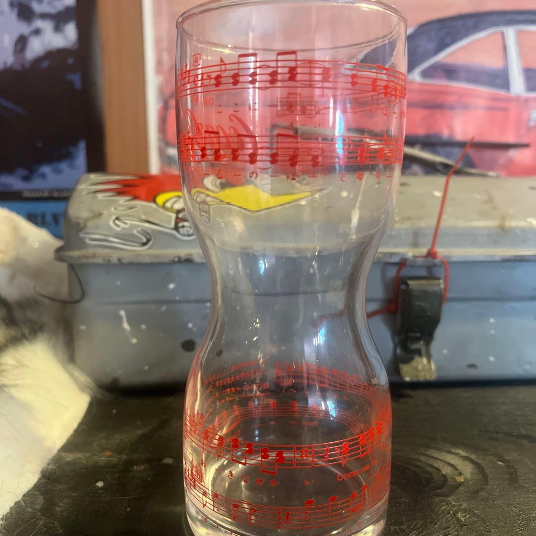 Coca-Cola ロゴ入りガラスグラス 約300ml60s