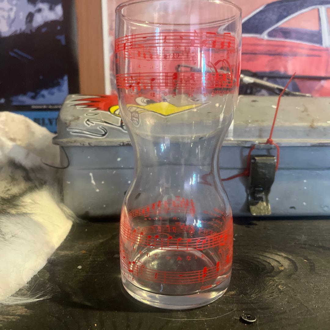 Coca-Cola ロゴ入りガラスグラス 約300ml60s