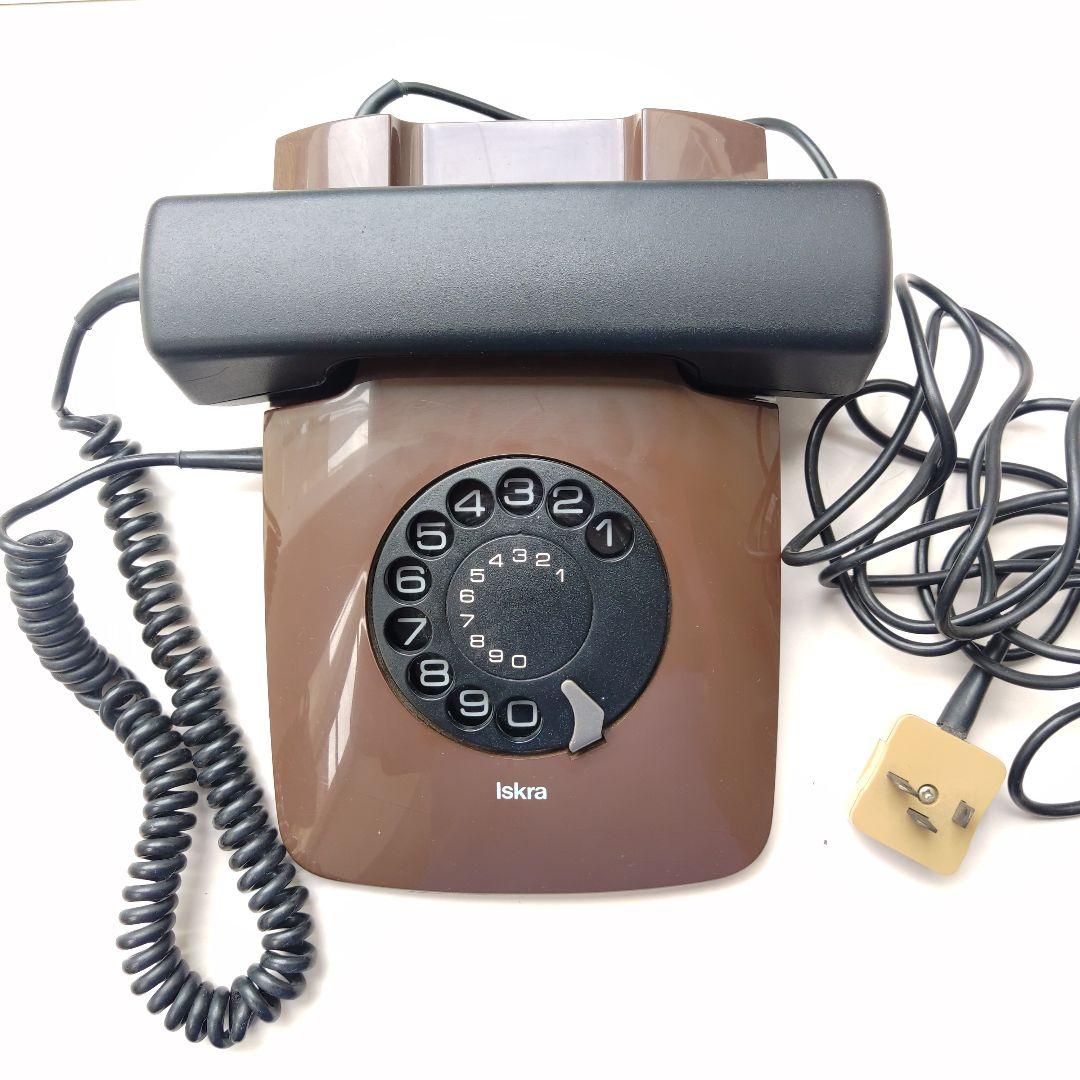 Iskra　イスクラ　レトロ電話機　ダイヤル式電話機　アンティーク