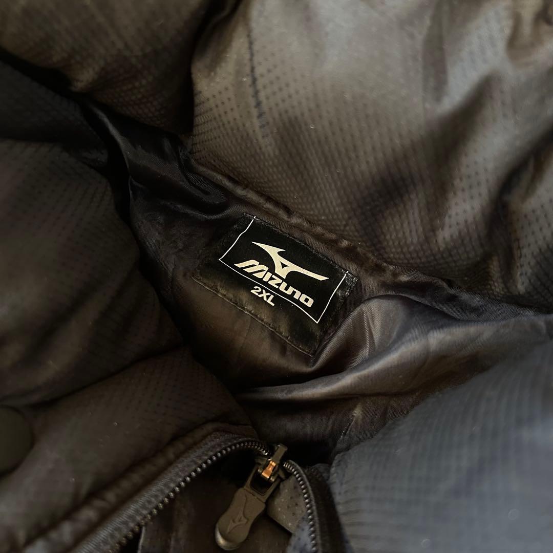 mizuno ミズノ　厚手中綿ベンチコート　2XL ブラック　大きいサイズ