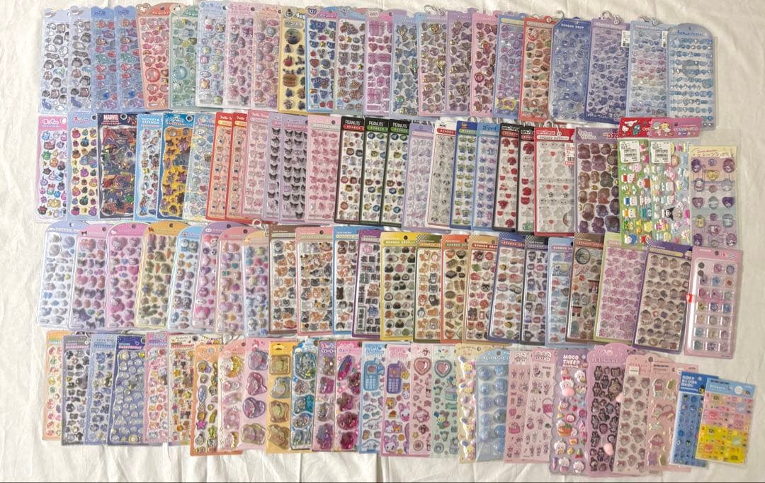 新品未開封★ボンボンドロップシール等シールまとめ売り 99枚