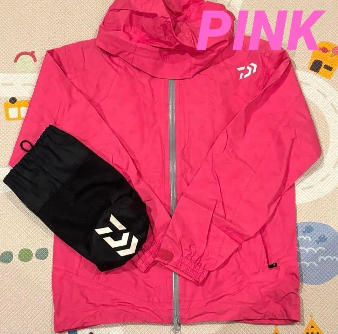 DAIWA フィッシング ジャケット 釣り 防水ウェア レインスーツ ピンク