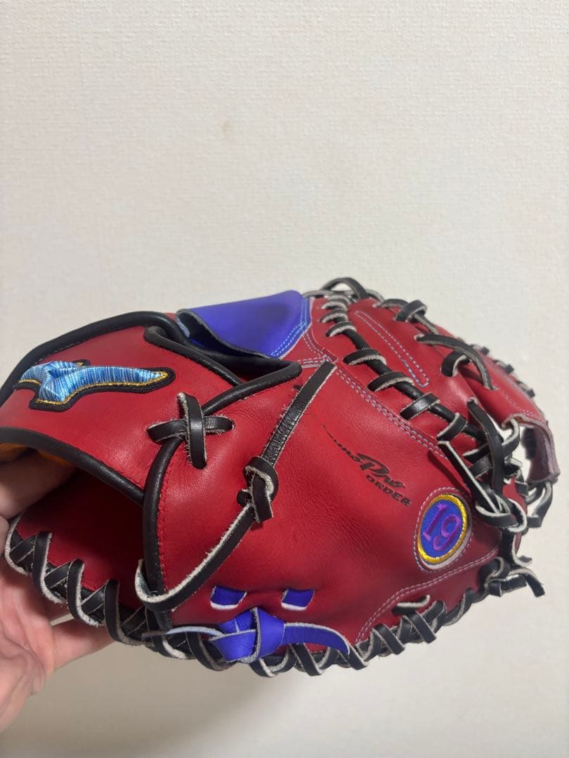 ミズノプロ　硬式　キャッチャーミット　オプションオーダー　ダイバーシティーブルー