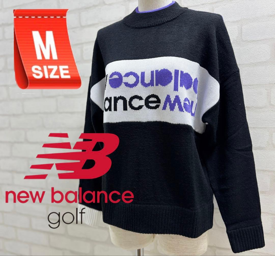★美品★ new balance golf ゴルフウェア ブラック セーター
