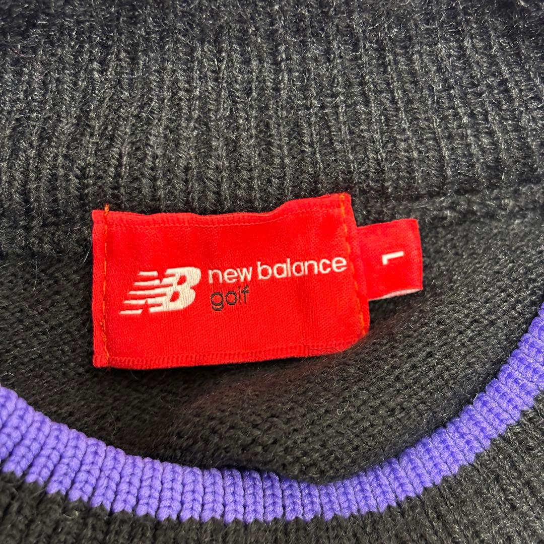 ★美品★ new balance golf ゴルフウェア ブラック セーター