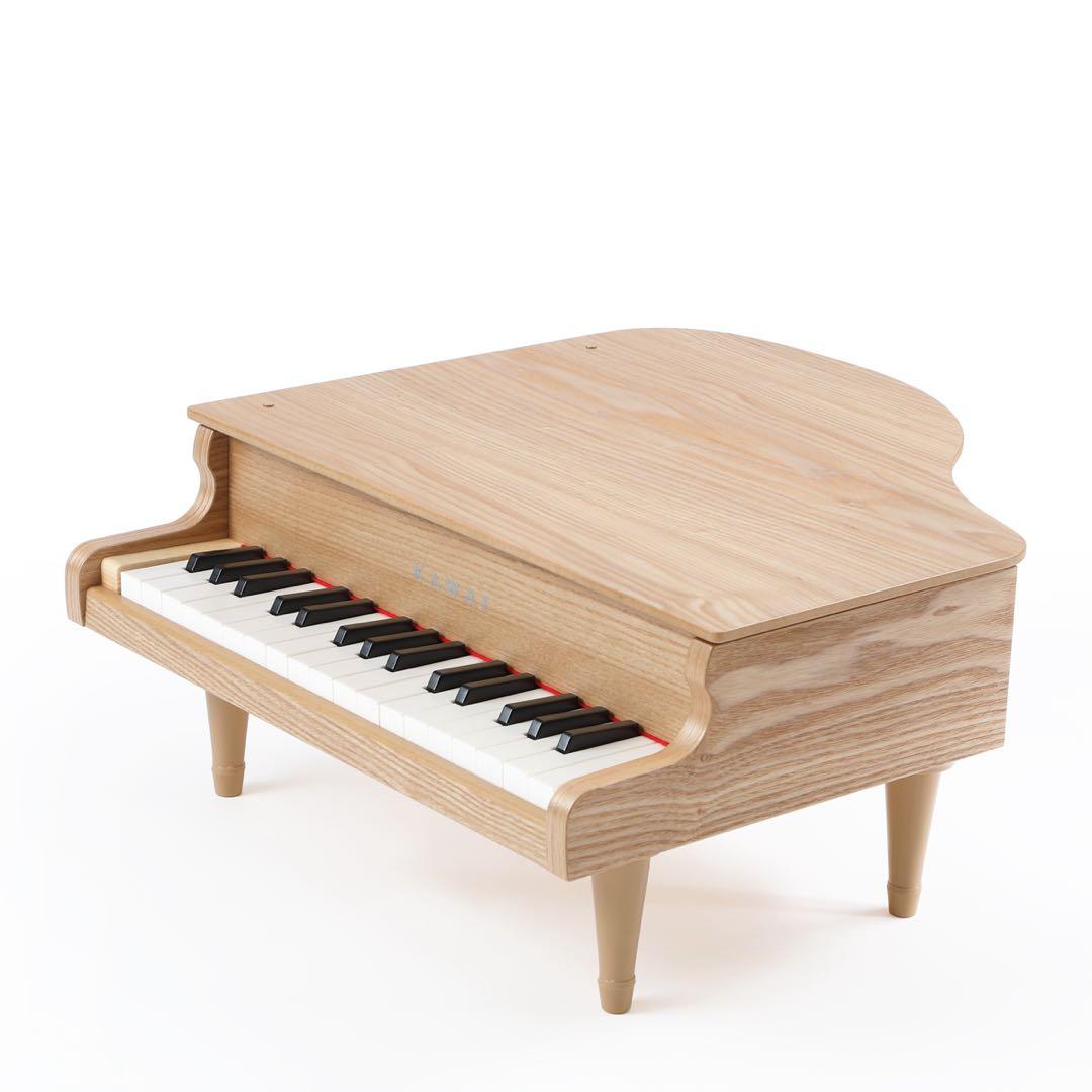 美品 KAWAI カワイ ミニピアノ ナチュラル 1144 32鍵盤 おもちゃ