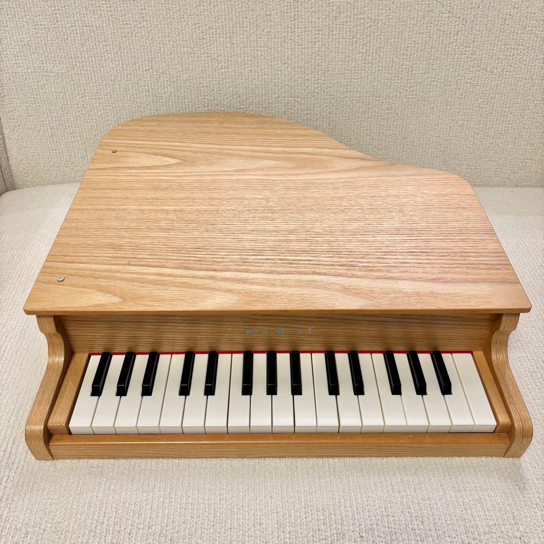 美品 KAWAI カワイ ミニピアノ ナチュラル 1144 32鍵盤 おもちゃ