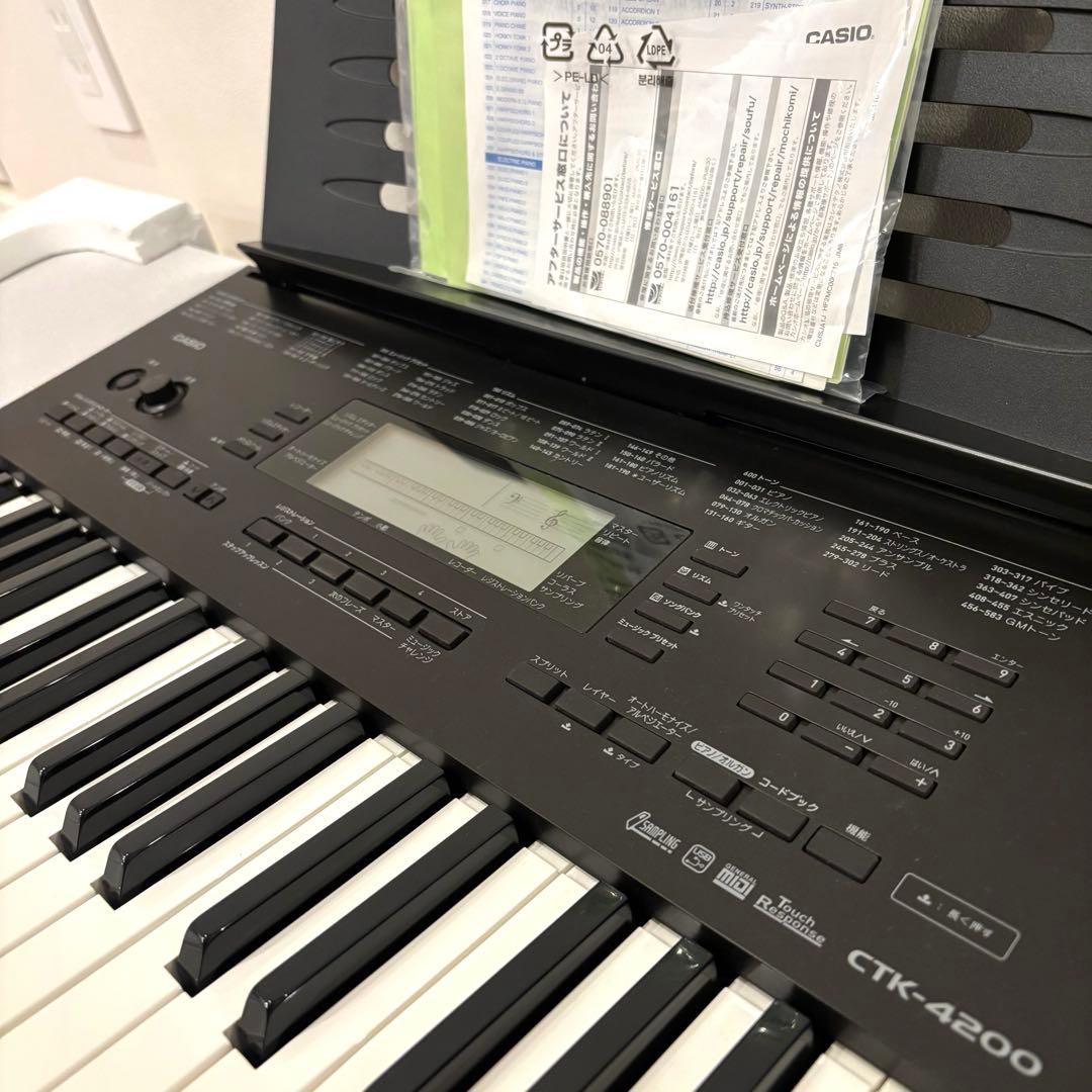 CASIO 電子キーボード ピアノ CTK-4200 付属品完備