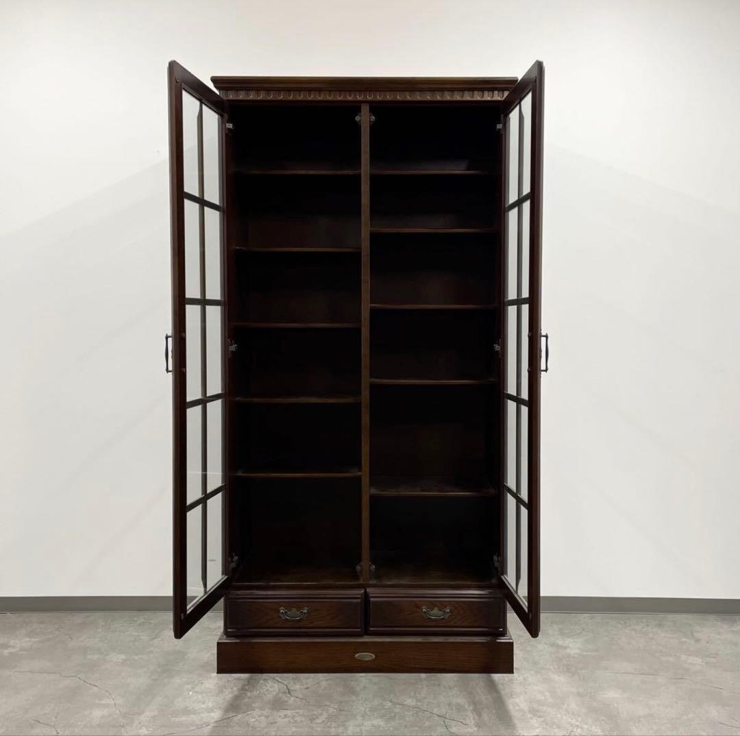 SNT1305 ATLANTA アトランタ 本棚 飾り棚 ガラス扉 キャビネット