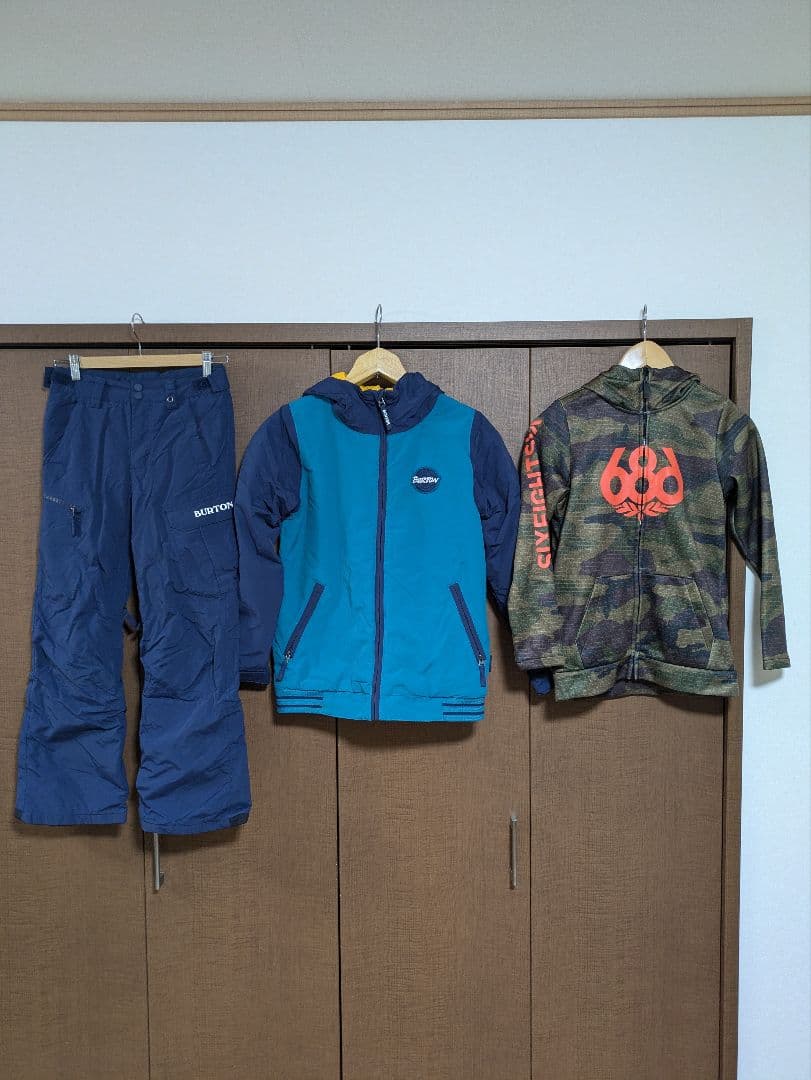 バートンジャケット　パンツ　686フーディー　M 140