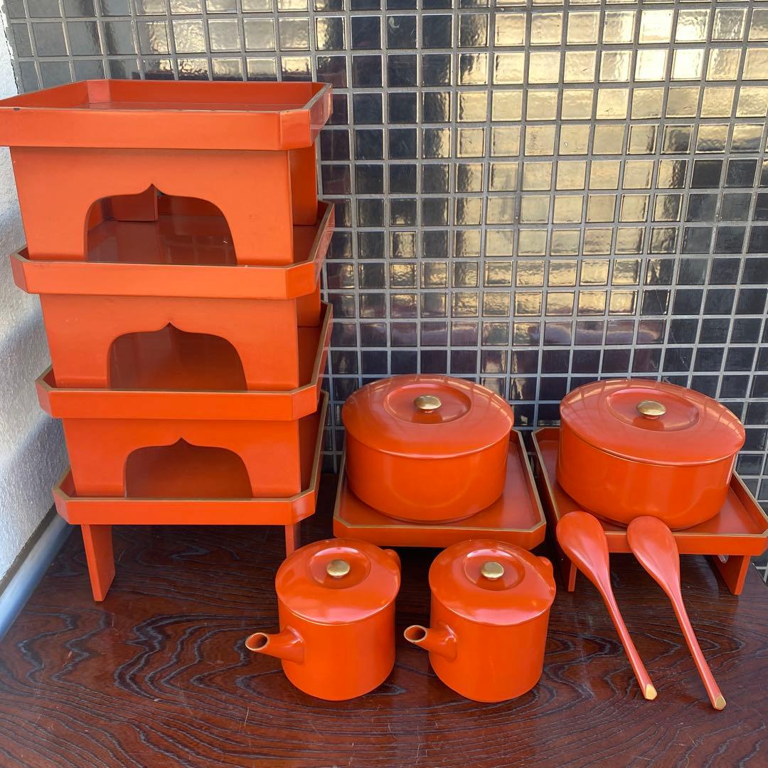 大正 昭和初期 能登輪島塗り 御膳 共箱 漆芸 骨董品 伝統工芸 稀少