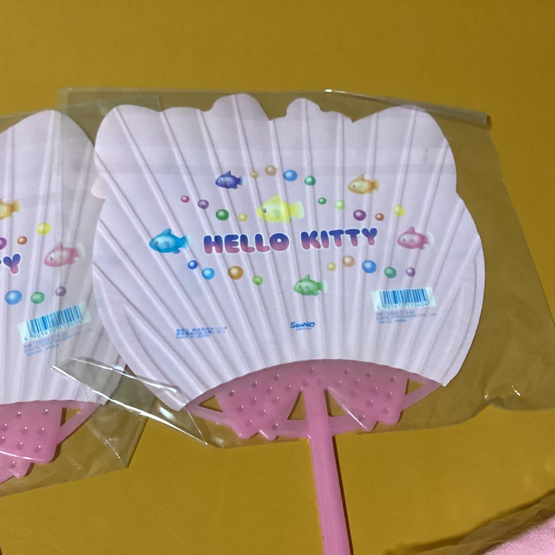 2865ハローキティ✖️人魚　うちわ &バスタオル