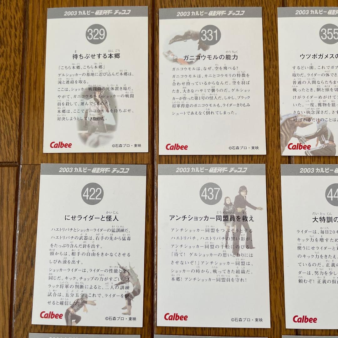 【バラ売り可】仮面ライダー チップス カード2003年版