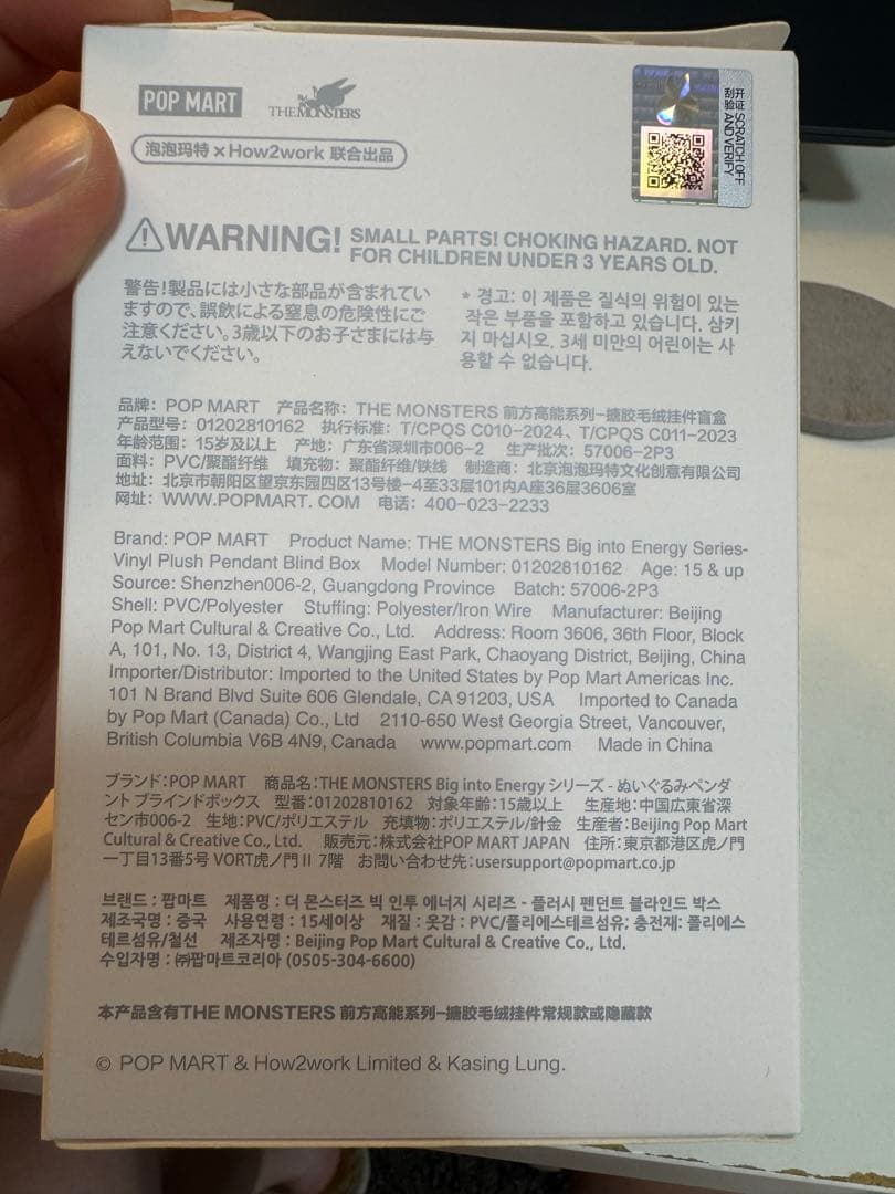 正規品 LABUBU ラブブBig into Energy シークレット グレー