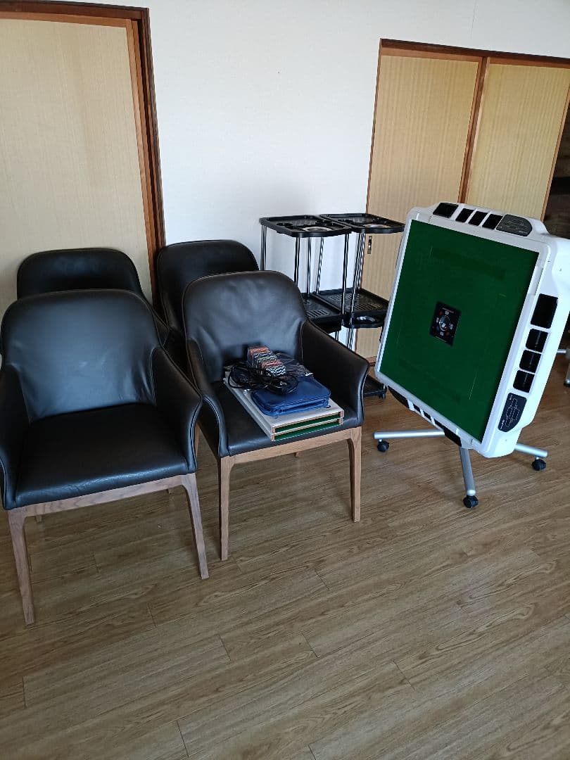 アモスJP-EX 28ミリ牌　折りたたみ脚　サイドテーブル　チェアセット