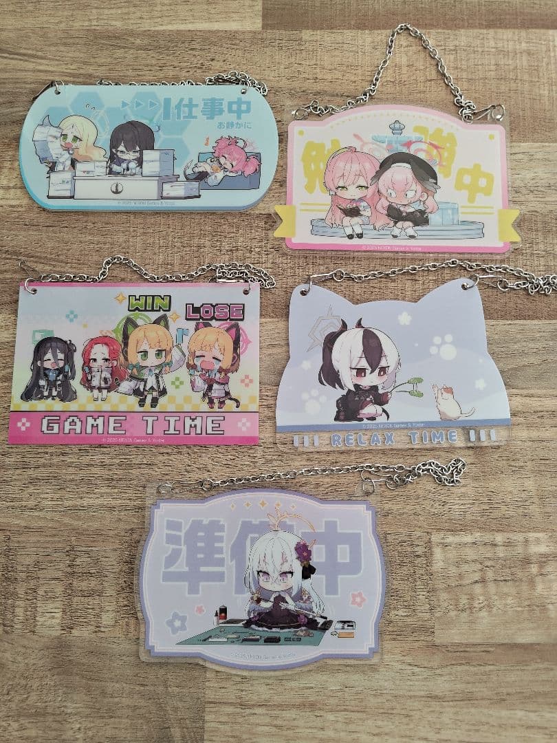 ブルーアーカイブ ブルアカふぇす 2025 アクリルドアプレート 5種セット