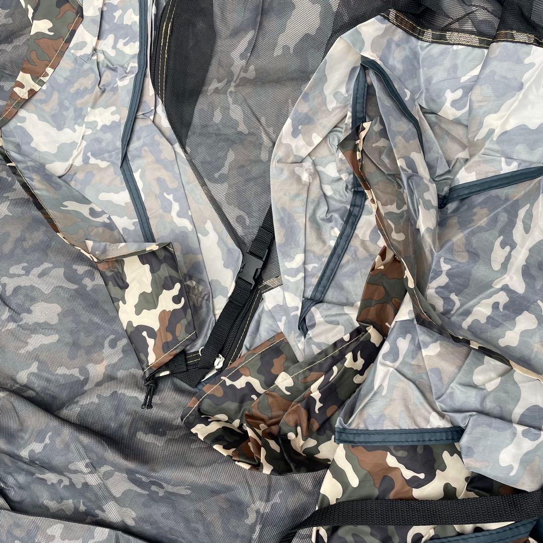 美品　ファミリーキャンプ　ENDLESSBASE 2ルームテント 初心者　迷彩柄