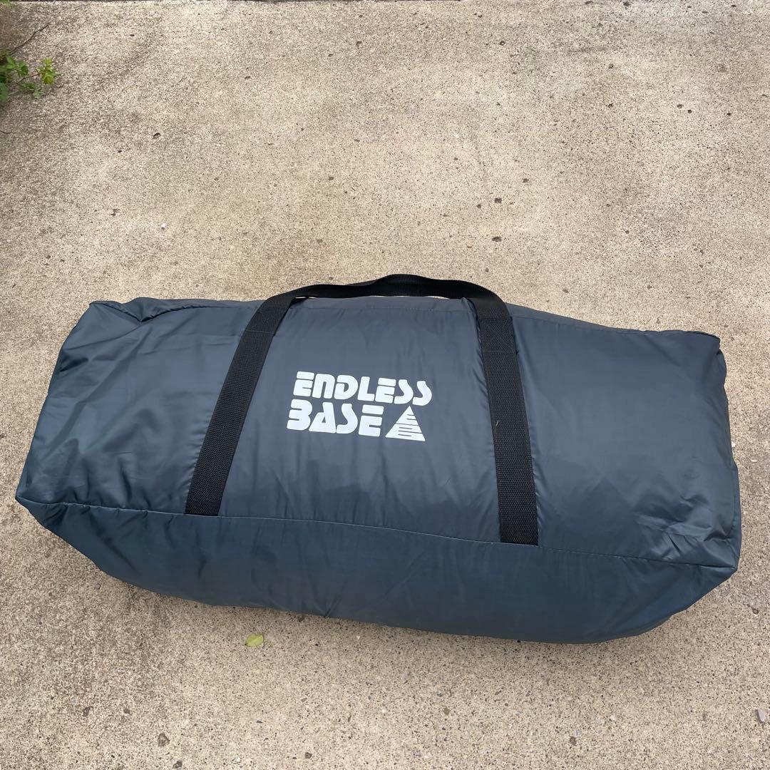 美品　ファミリーキャンプ　ENDLESSBASE 2ルームテント 初心者　迷彩柄