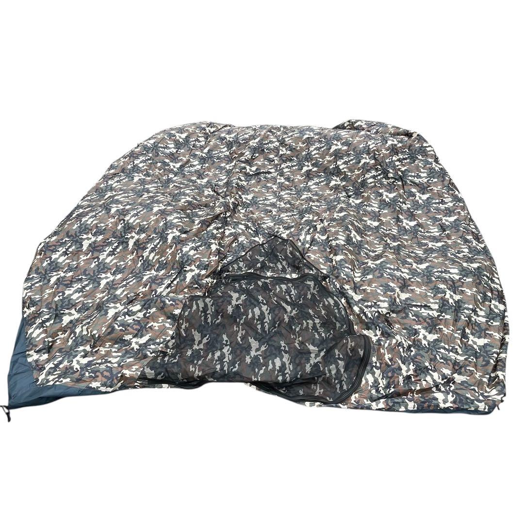 美品　ファミリーキャンプ　ENDLESSBASE 2ルームテント 初心者　迷彩柄