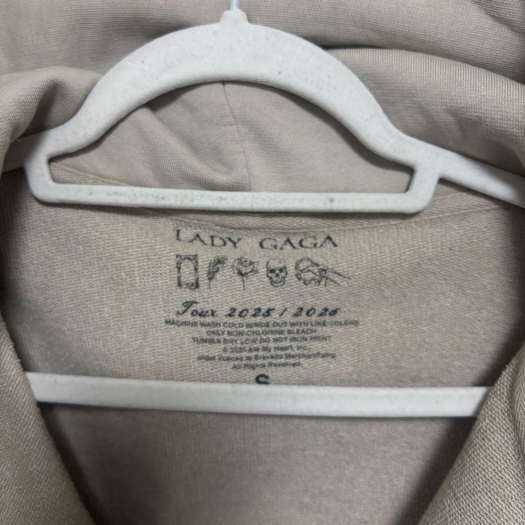 Lady Gaga The MAYHEM ZIP HOODIE Sベージュ
