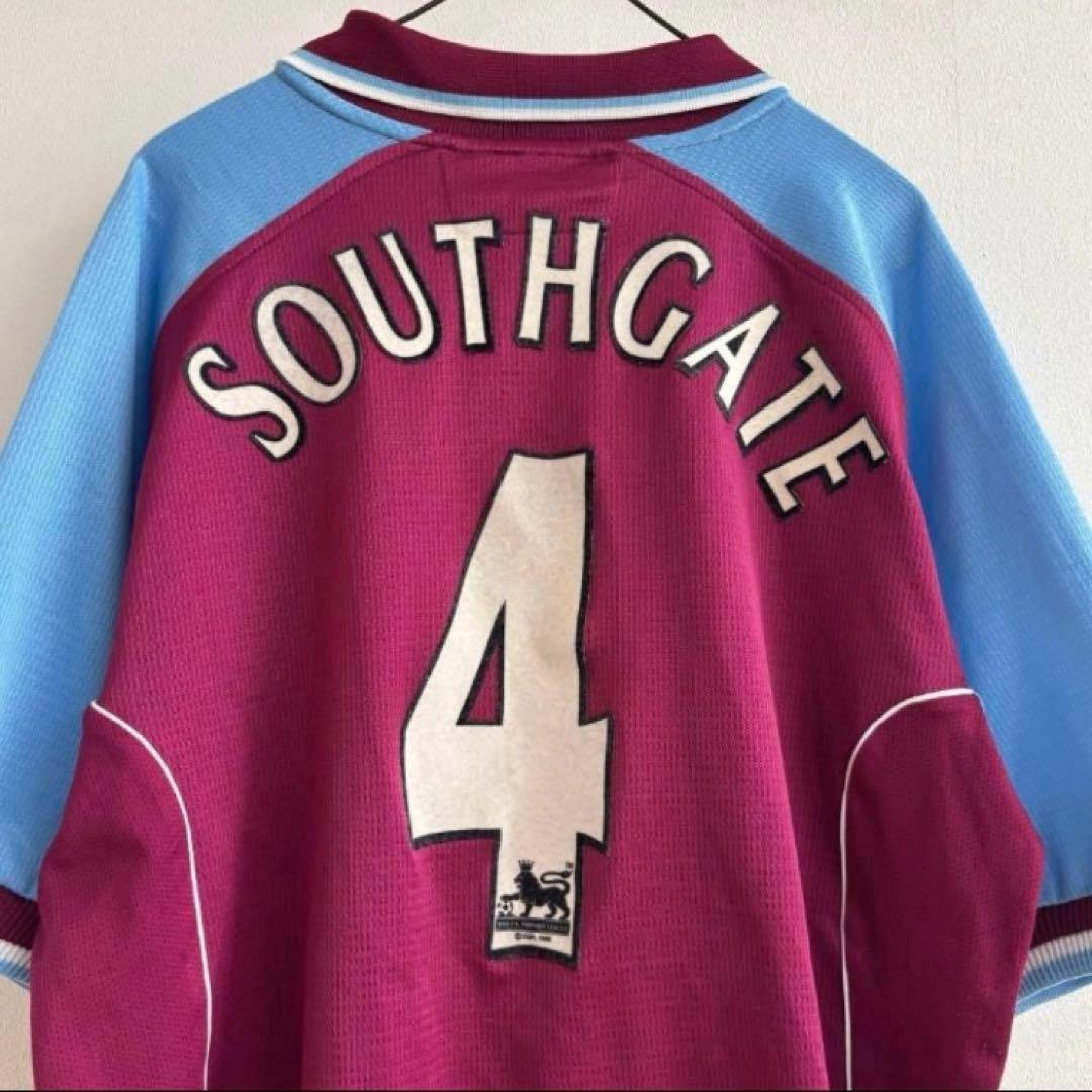 アストンヴィラ　サウスゲート監督　イングランド代表　ユニフォーム　古着　シャツ