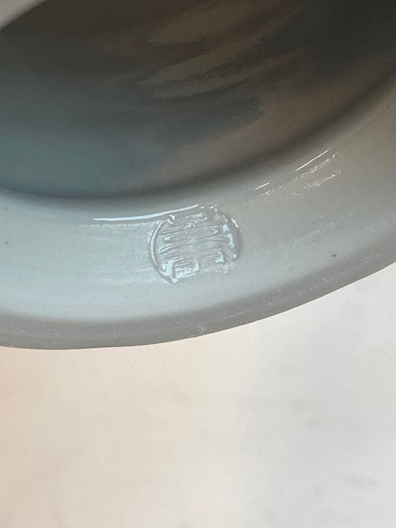 亀井味楽 作 高取つぼつぼ透蓋置 平安景雲 作 染付山水蓋置 共箱 茶道具