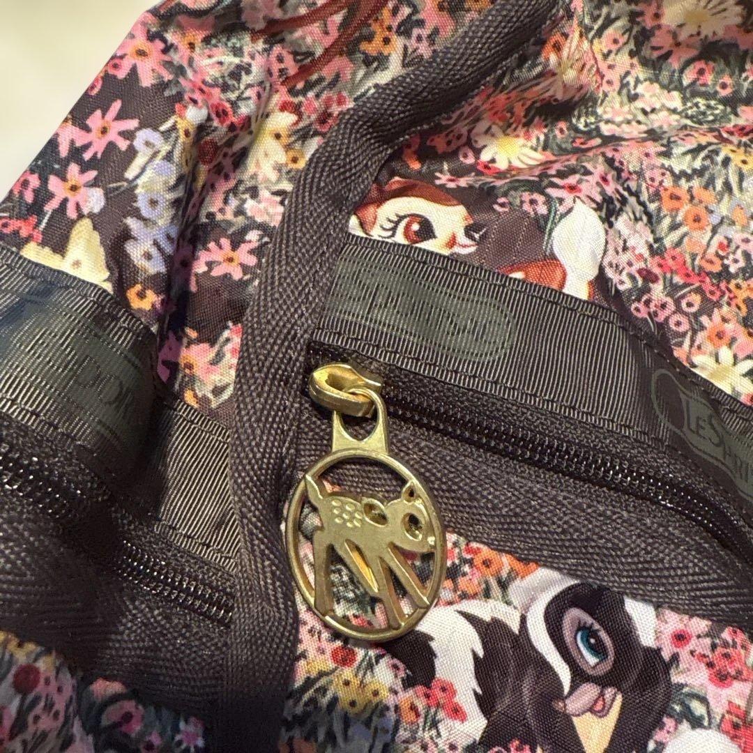 LeSportsac. バンビ柄　ボストンバッグ 約縦37x横50xマチ23