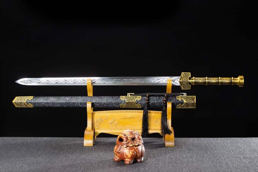 秦雲漢剣-高性能マンガン鋼 古兵器 武具　刀装具　日本刀　模造刀 居合刀