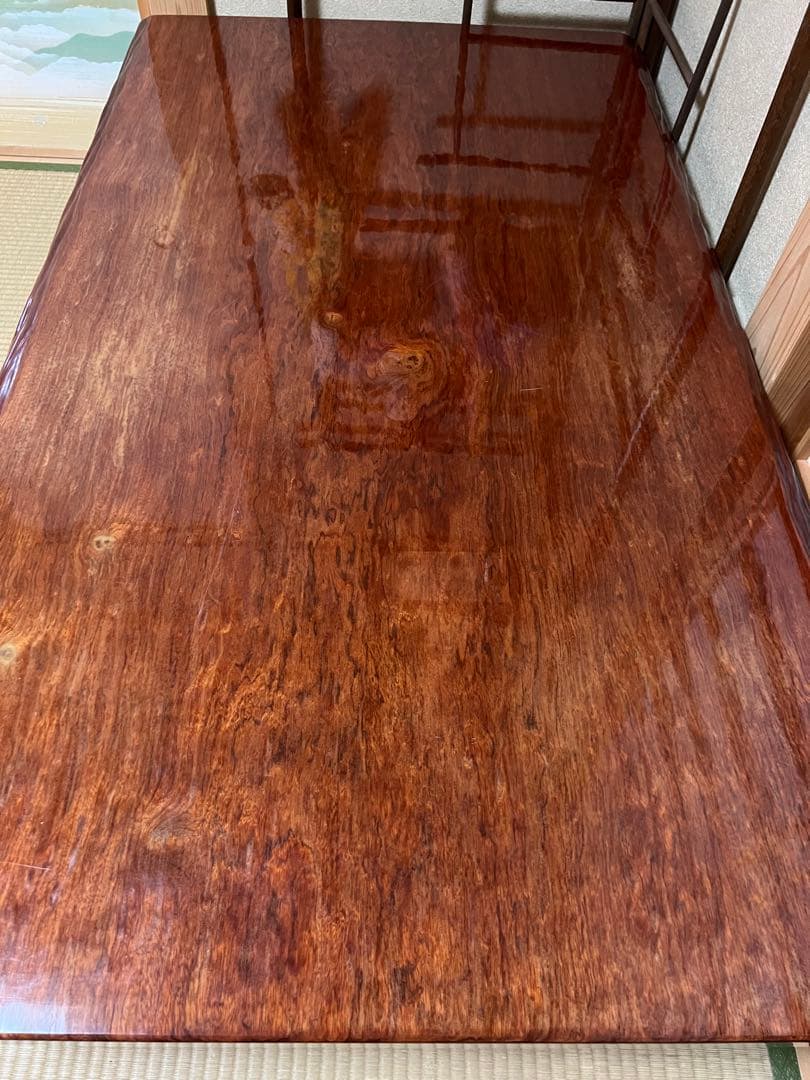 値下 希少一枚板　大きめ座卓 重量重いです。相談可