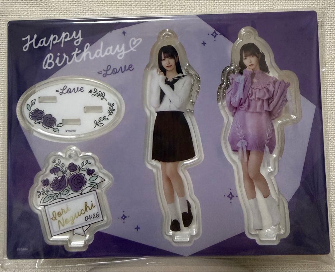 野口衣織　= LOVE　生誕グッズ　2024　生写真　アクリルスタンド