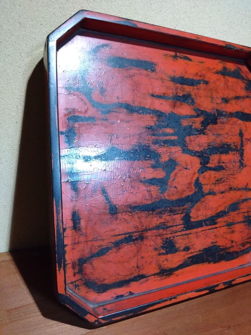 根来 隅切四方盆 室町時代 隅切折敷 矢部盆 我谷盆 木地盆