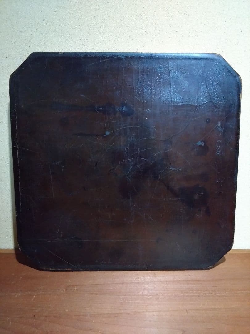 根来 隅切四方盆 室町時代 隅切折敷 矢部盆 我谷盆 木地盆