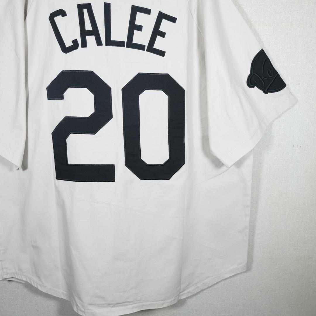CALEE KEBOZ ケボズ  BASEBALL SHIRT L WHITE