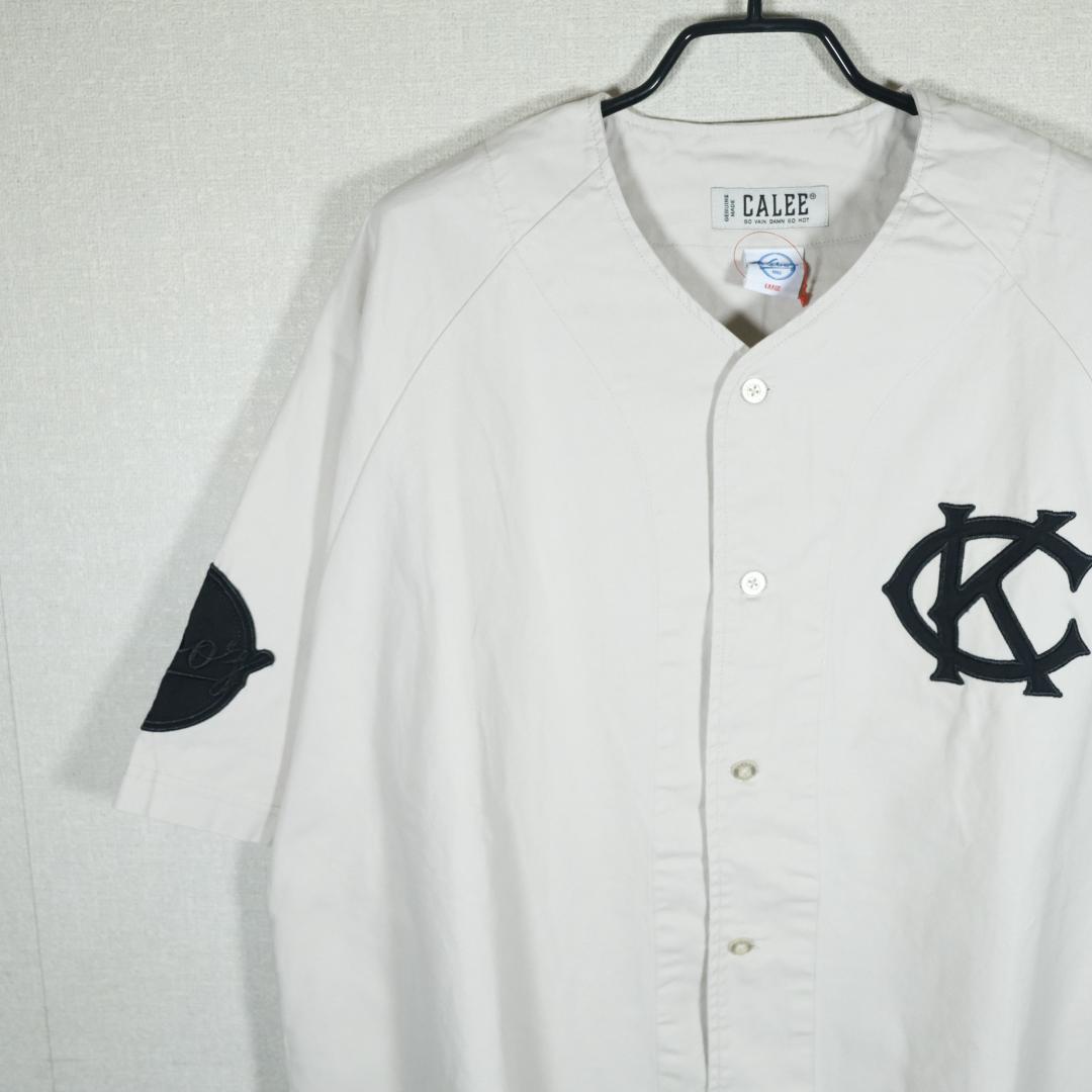 CALEE KEBOZ ケボズ  BASEBALL SHIRT L WHITE
