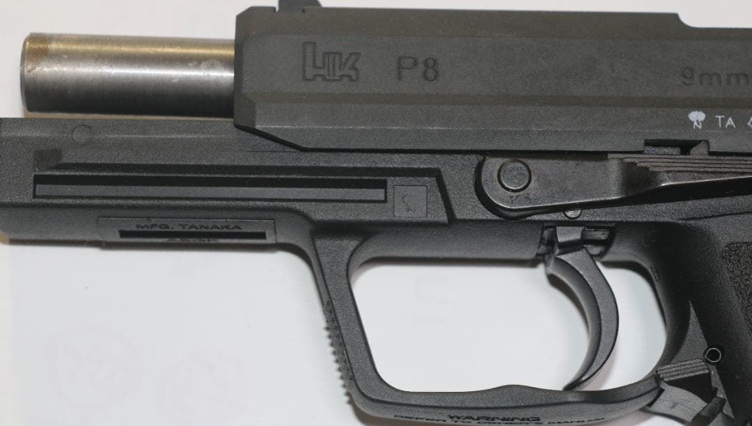 タナカワ－クス製　ＨＷ樹脂ガスガン　Ｈ＆K　Ｐ８　合法品　中古品