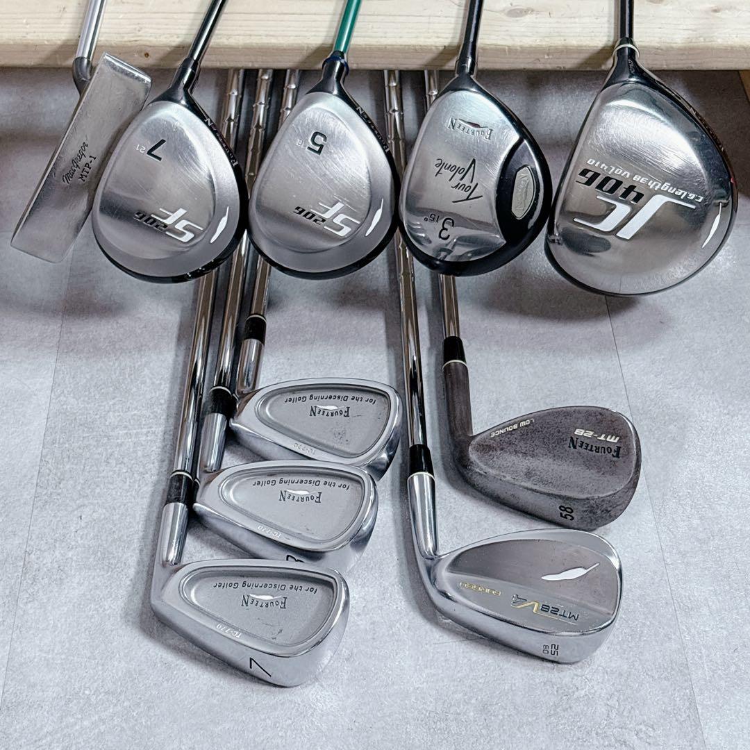 V813 FOURTEEN メンズ ゴルフ クラブ フルセット 11点 黒 男性