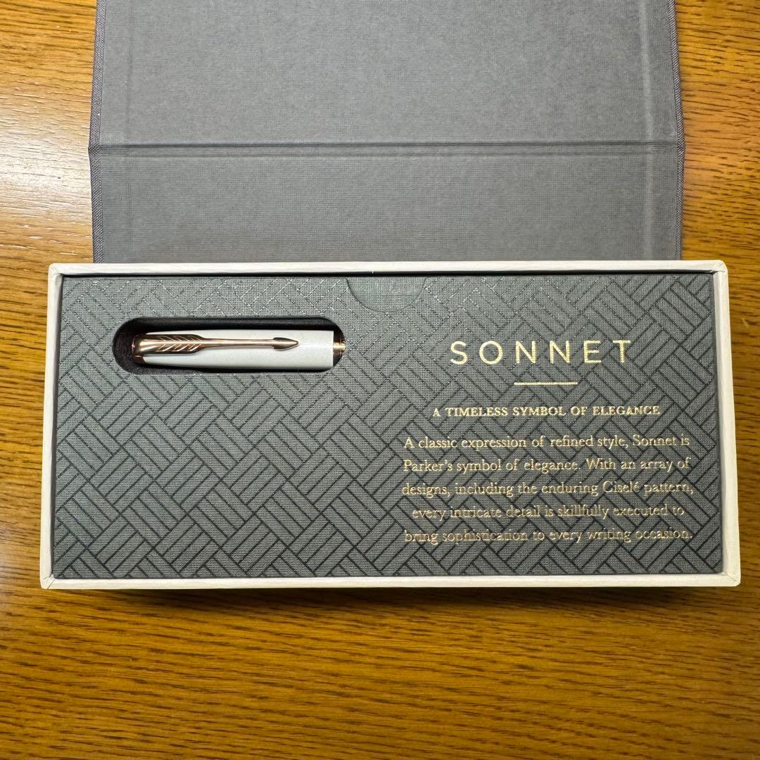 PARKER SONNET ホワイトボールペン