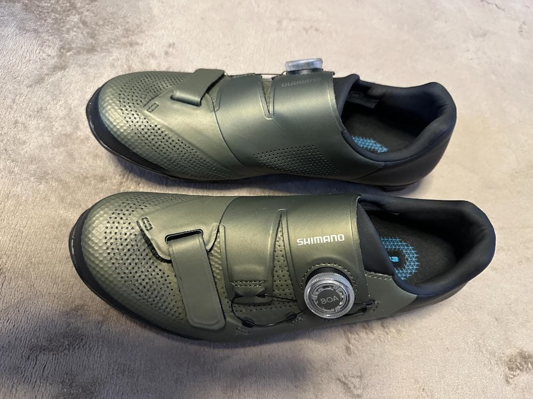 SHIMANO SPD シューズ SH-XC502モスグリーン43（てらてら様）