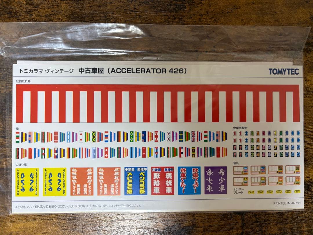 トミカラマ VINTAGE 04c 中古車店 (アクセル426)