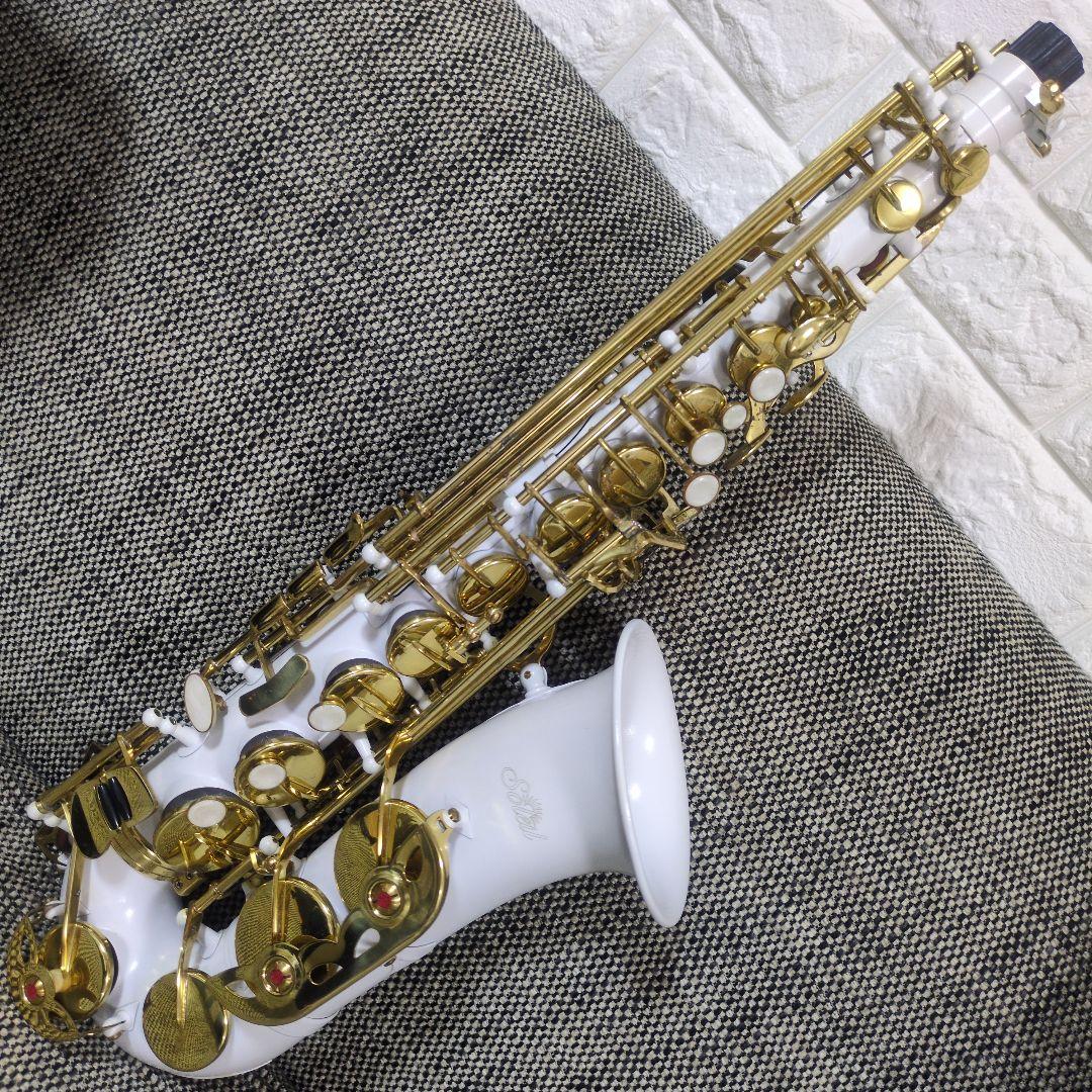 希少色 Soleil ソレイユ SAL-1 アルトサックス ホワイト ゴールド