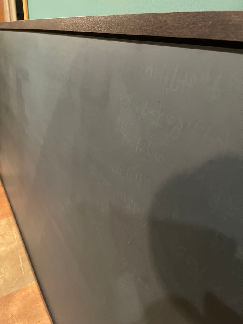 ブラックボード スチール製 黒板 900×1800 木枠 店舗使用品