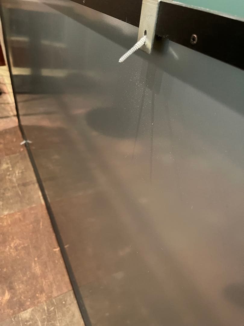 ブラックボード スチール製 黒板 900×1800 木枠 店舗使用品