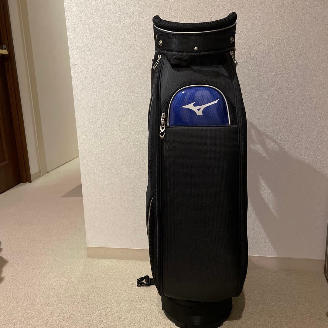 【新品未使用】ミズノゴルフキャディバッグ　ブルー×ブラック5LJC17G100