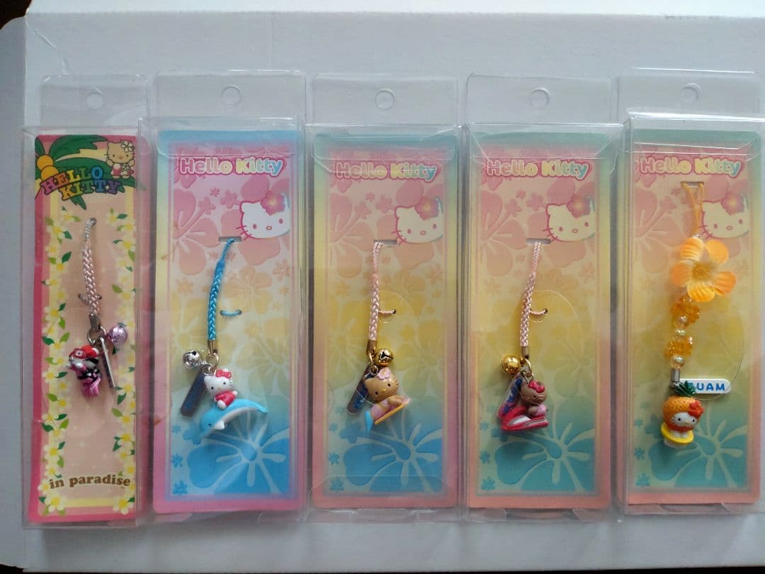 ハローキティ ストラップ 5個セット　グアム・サイパン